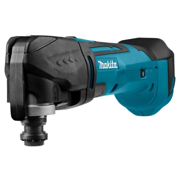 Makita DTM51Z 18V Cordless Multi-Tool Kit – Includes two 5.0Ah BL1850B batteries (blue).